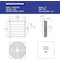 Iliving Silver 1736 CFM 18 in. Gable Mount Smart Remote Shutter Exhaust Fan with Thermostat, Humidistat ILG8SF18VC - alternate 2